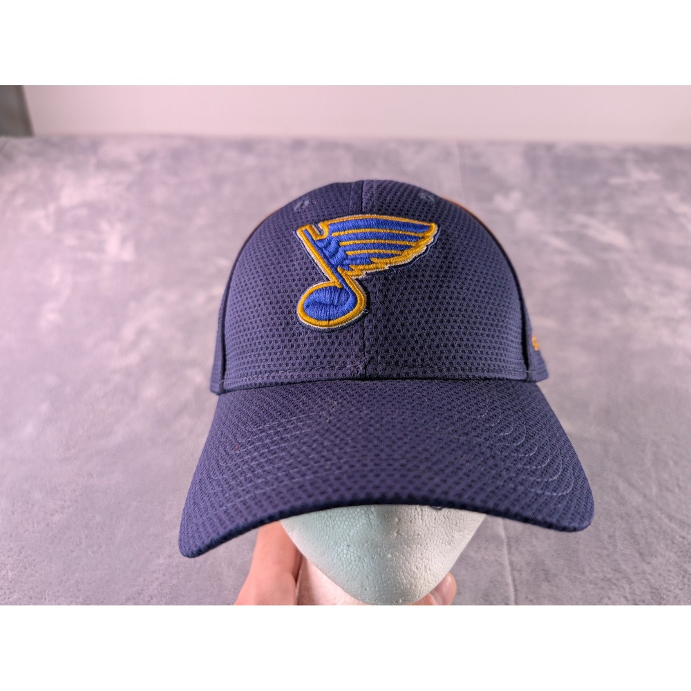 New Era 9FORTY St Louis Blues Hat Mens Navy Blue Adjustable NHL Baseball Cap